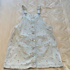 Floral Juniors Overall Dress